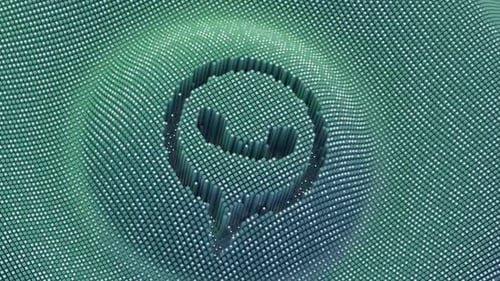 Das 3D-WhatsApp-Logo wurde über digitale Säulen enthüllt