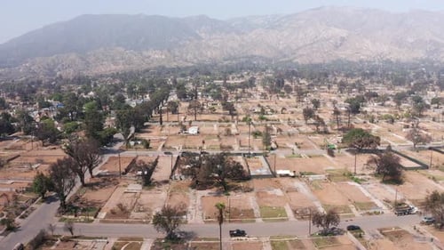 Aftermath of the Eaton Fire in Altadena, California