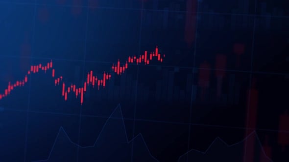 Falling Stock Exchange Market Chart of Stocks Currencies Futures Index ...