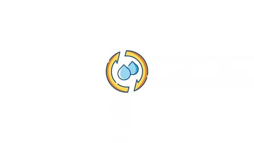 Animated Water Cycle Loop Icon