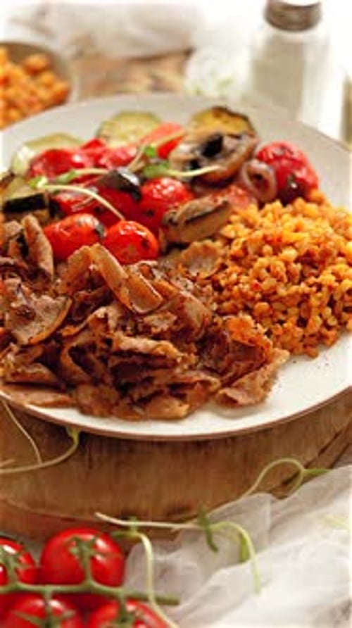 Delicious Doner Kebab Plate