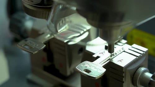 Key Cutting Machine Duplicates Metal Key