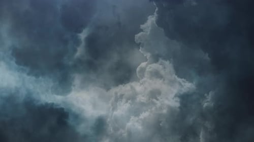 Ominous Dark Clouds Moving Across the Sky