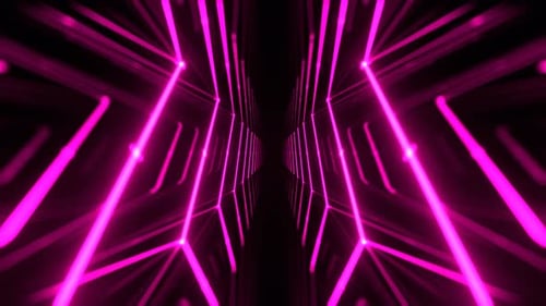 Pink Neon Laser Motion In Infinity Background Vj Loop In 4K