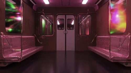 3D-Animation mit urbanem Ambiente in stimmungsvollem rosafarbenem Licht
