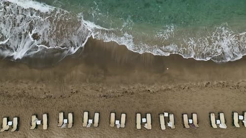 Aerial Video Turkish Sunrise By the Sea