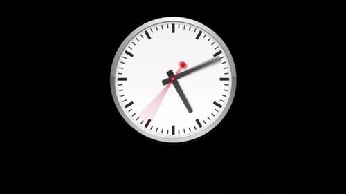 Wanduhr 4K Alpha Channel