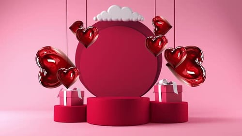 Valentines Day With Decorations Love Loop