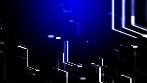 Technology Blue Background Loop