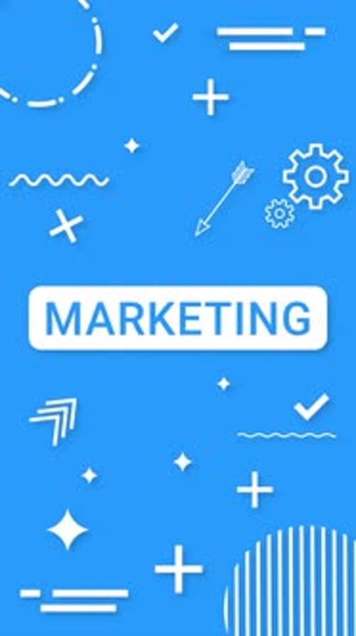 Stylish Informative Infographic Loop Animation, Marketing Title Infographic Background Elements