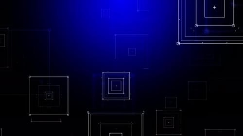 Technologie: Schleife mit blauem Hintergrund