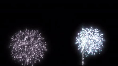 Realistic Fireworks Explosions Overlay for Celebration Videos