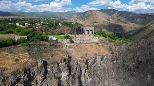 Historic Garni Temple in Armenia.