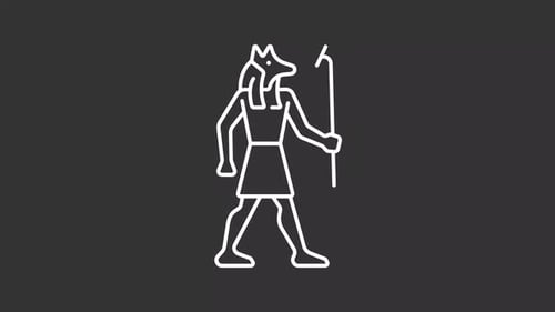Animated Anubis white icon