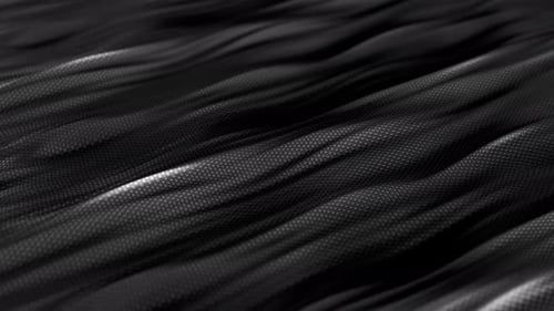 Abstract Dark Textured Fabric Waves Flowing Seamless Loop