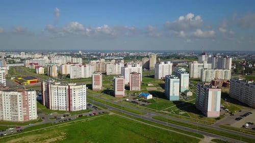 Die
Straßen Bogatyrev und Bagramyan. Stadt Vitebsk