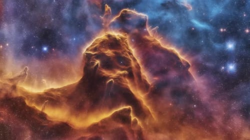 Abstract Space Nebula Galaxy Background Animation