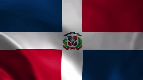 Dominican Republic Flag Animation