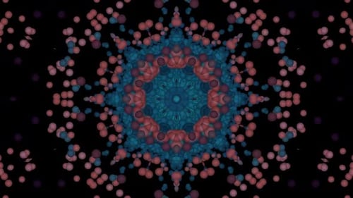 Kaleidoscope VJ loop, kaleidoscope with light HD