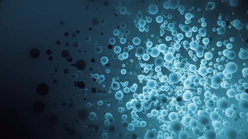 Cute colored 3d background. Modern animation of spheres stock video