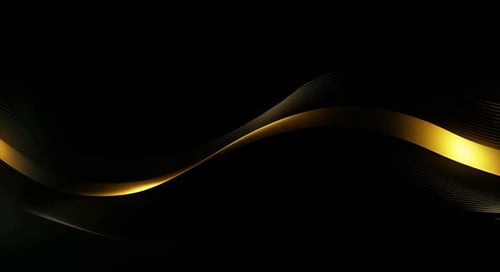 Black luxury corporate background with golden lines