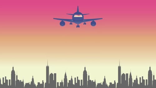 Airplane Coming Close to the Camera