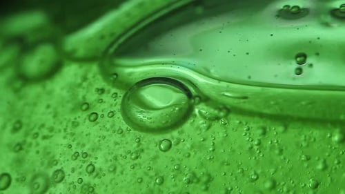 Green Jelly Bubbles Moving