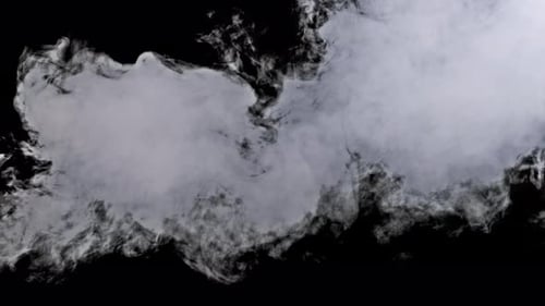 Smoke with Alpha Channel in Slow Motion