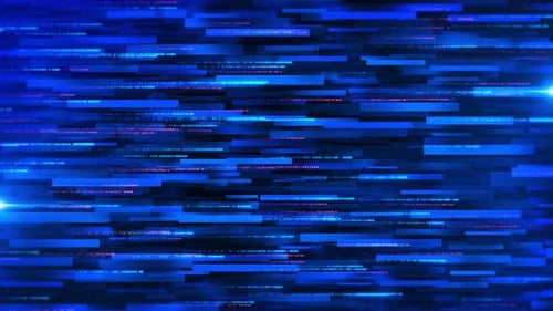 Digitale Information, Codefluss, Informationssicherheitstechnologie, KI, Internet der Dinge, Netzwerk-Backgr