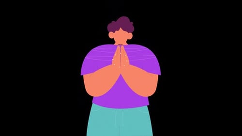 Leute aus der Zeichentrickserie bitten um Animation HD auf Alpha