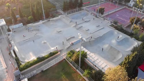 Aerial Footage of SkatePark