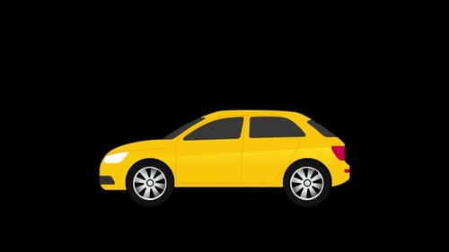 Yellow Car Animation