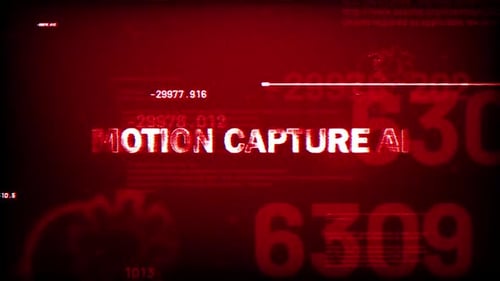 Glitch Digital Data Text Reveal Opener