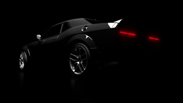 Sleek Black Muscle Car Cinematic Reveal, Backgrounds Motion Graphics ft ...