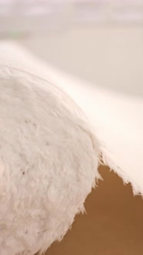Soft White Toilet Paper Unrolls Smoothly