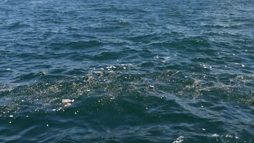 Eau de mer polluée, vagues, eau sale