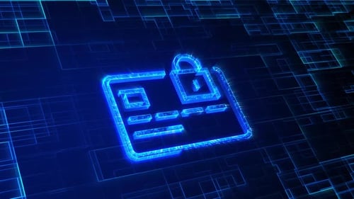 Cyber security icon. V 222