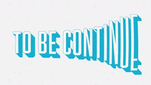 To Be Continuer Dehnbare Titelanimation mit Punkthintergrund