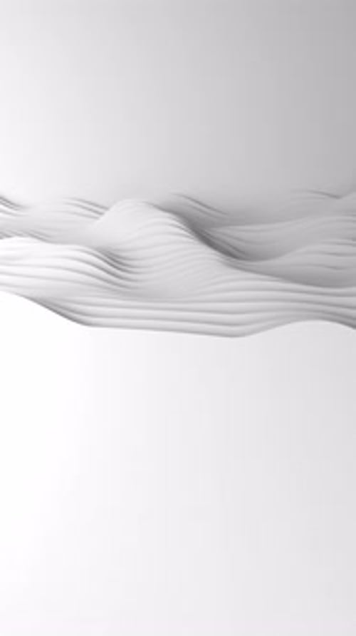 Paper Cut Abstract Animation Background Loop 3D Clean White Carving Art Paper Craft Waves