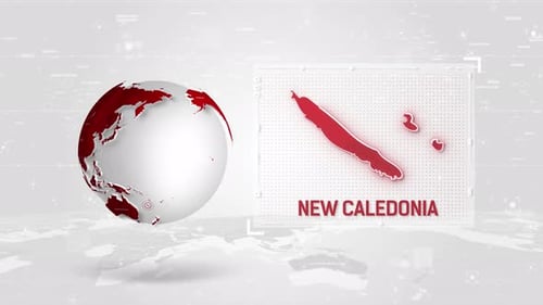 Animated Globe Highlight Countries with Map Reveal