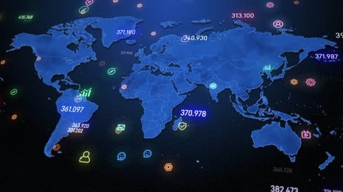 World Data Network Map