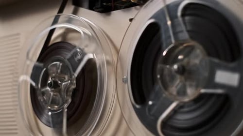 Spinning Reels on Open Reel Tape Deck