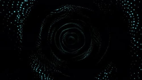 Futuristic Digital Tunnel