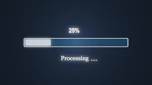 Loading bar progressing animation 100 percent countdown, Loading Bar and Loading Complete