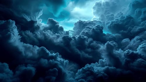 Time-lapse White Puffy Clouds with Blue Sky (UltraHD 4K)