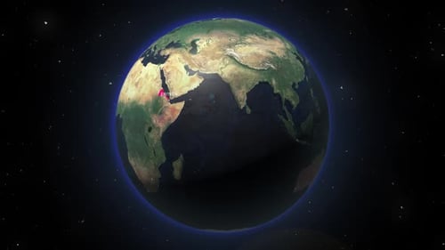 Earth Zoom From Space To Eritrea