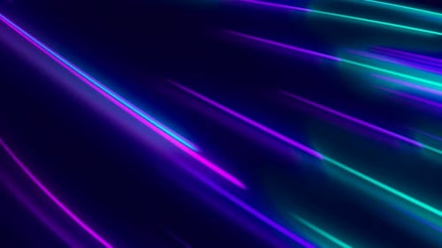 Fast Moving Neon Light Trails Loop Background