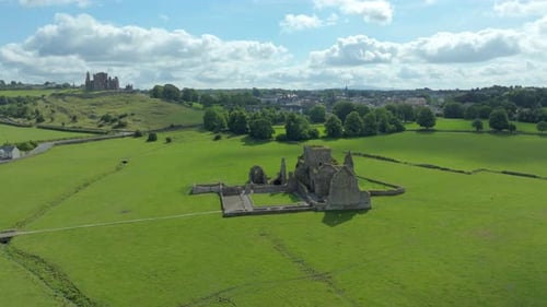 Ireland Epic Locations Hore Abbey in early morning light under the shadow of The Rock Of Cashel Tipp
