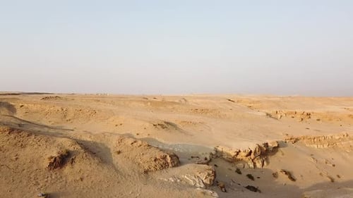 Cliffs in the Arabian Desert of Kuwait