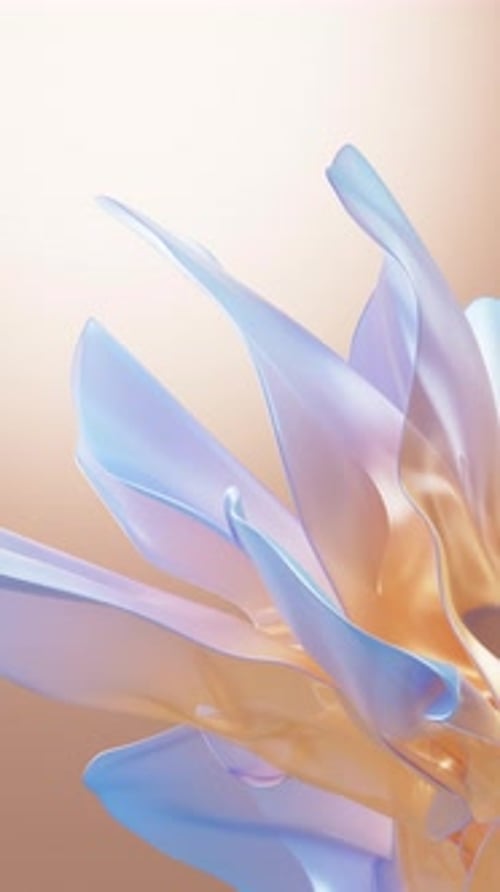 Fluid Abstract Flowing Organic Shapes Background